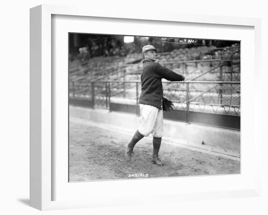 Bert Daniels, NY Yankees, Baseball Photo - New York, NY-Lantern Press-Framed Art Print