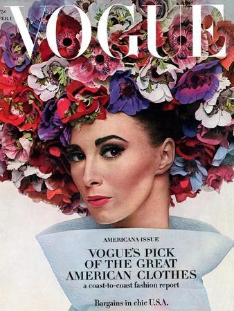Vogue - February 1964 - Hat In Bloom