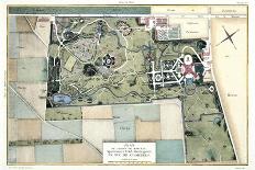 Plan du Jardin de Monceau appartenant à S.A.S Monsieur le Duc de Chartres-Bertaud et Carmontelle-Framed Stretched Canvas