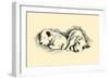 Bertha & Benny-Lucy Dawson-Framed Art Print