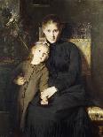 A Mother and Daughter in an Interior-Bertha Wegmann-Mounted Giclee Print