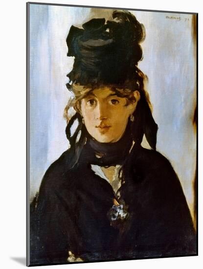 Berthe Morisot (1841-1895)-Edouard Manet-Mounted Giclee Print