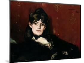 Berthe Morisot (1841-95) Reclining, 1873-Edouard Manet-Mounted Premium Giclee Print