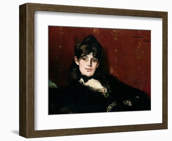 Berthe Morisot (1841-95) Reclining, 1873-Edouard Manet-Framed Giclee Print