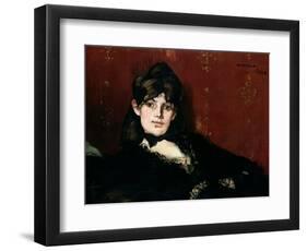 Berthe Morisot (1841-95) Reclining, 1873-Edouard Manet-Framed Giclee Print