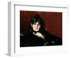 Berthe Morisot (1841-95) Reclining, 1873-Edouard Manet-Framed Giclee Print