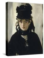 Berthe Morisot au bouquet de violettes-Edouard Manet-Stretched Canvas