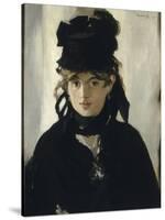 Berthe Morisot au bouquet de violettes-Edouard Manet-Stretched Canvas