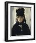 Berthe Morisot au bouquet de violettes-Edouard Manet-Framed Premium Giclee Print