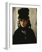 Berthe Morisot, c.1872-Edouard Manet-Framed Premium Giclee Print