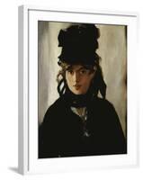 Berthe Morisot, c.1872-Edouard Manet-Framed Giclee Print