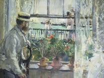 The Haystacks in Jersey, 1886 (W/C on Paper)-Berthe Morisot-Giclee Print