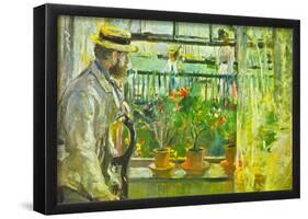 Berthe Morisot Eugene Manet on the Isle of Wight Impressionsit Art Print Poster-null-Framed Poster