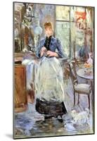 Berthe Morisot In Dining Room Art Print Poster-null-Mounted Poster