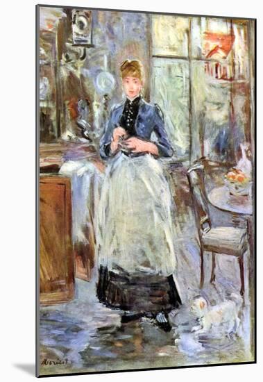 Berthe Morisot In Dining Room Art Print Poster-null-Mounted Poster