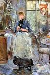Young Girl Playing with a Dog-Berthe Morisot-Giclee Print