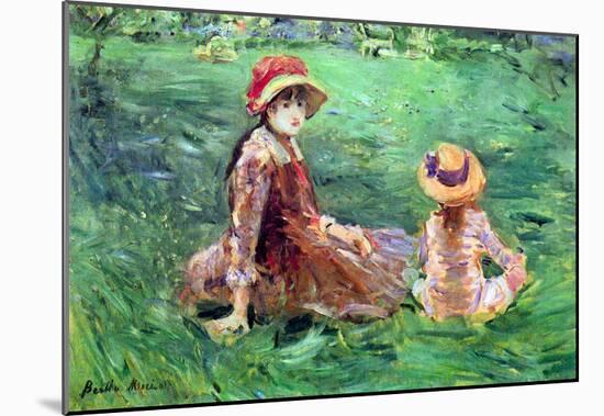 Berthe Morisot In The Garden at Maurecourt Art Print Poster-null-Mounted Poster