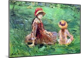 Berthe Morisot In The Garden at Maurecourt Art Print Poster-null-Mounted Poster