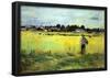 Berthe Morisot In Wheat Field Impressionist Art Print Poster-null-Framed Poster