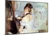 Berthe Morisot Lady in the Toilet Impressionist Art Print Poster-null-Mounted Poster