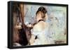 Berthe Morisot Lady in the Toilet Impressionist Art Print Poster-null-Framed Poster