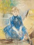 Young Girl with a Fan, 1893-Berthe Morisot-Giclee Print