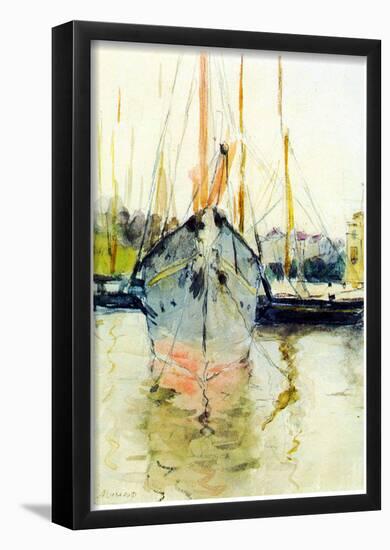 Berthe Morisot Midina at the Entrance to the Isle of Wight Art Print Poster-null-Framed Poster