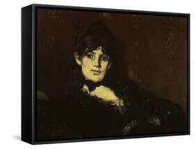 Berthe Morisot Reclining-Edouard Manet-Framed Stretched Canvas