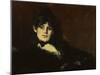 Berthe Morisot Reclining-Edouard Manet-Mounted Premium Giclee Print