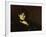 Berthe Morisot Reclining-Edouard Manet-Framed Giclee Print