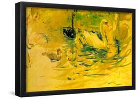 Berthe Morisot Swans Art Print Poster-null-Framed Poster