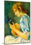 Berthe Morisot The Mandolin Art Print Poster-null-Mounted Poster