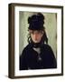 Berthe Morisot with a Bouquet of Violets, 1872-Edouard Manet-Framed Giclee Print