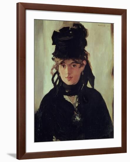 Berthe Morisot with a Bouquet of Violets, 1872-Edouard Manet-Framed Giclee Print