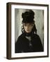 Berthe Morisot with a Bouquet of Violets, C. 1880-Edouard Manet-Framed Giclee Print