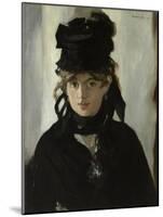 Berthe Morisot with a Bouquet of Violets, C. 1880-Edouard Manet-Mounted Giclee Print