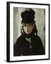 Berthe Morisot with a Bouquet of Violets, C. 1880-Edouard Manet-Framed Giclee Print
