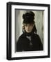 Berthe Morisot with a Bouquet of Violets, C. 1880-Edouard Manet-Framed Giclee Print