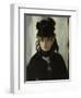 Berthe Morisot with a Bouquet of Violets, C. 1880-Edouard Manet-Framed Giclee Print