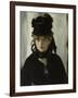 Berthe Morisot with a Bouquet of Violets, C. 1880-Edouard Manet-Framed Giclee Print