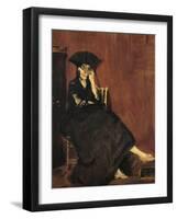 Berthe Morisot with a Fan-Edouard Manet-Framed Art Print