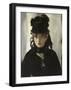 Berthe Morisot with Bouquet of Violets, 1872-Edouard Manet-Framed Art Print