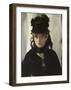 Berthe Morisot with Bouquet of Violets, 1872-Edouard Manet-Framed Art Print