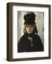 Berthe Morisot with Bouquet of Violets, 1872-Edouard Manet-Framed Giclee Print