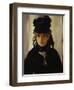 Berthe Morisot with Bouquet of Violets, 1872-Edouard Manet-Framed Giclee Print