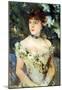 Berthe Morisot Young Woman in a Costume Ball Art Print Poster-null-Mounted Poster