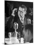 Berthold Brecht Smoking a Cigar During United Nations American Activities Hearing-Martha Holmes-Mounted Premium Photographic Print