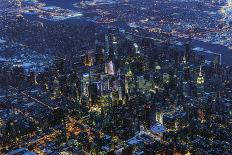 Manhattan at Night-Berthold Dieckfoss-Giclee Print