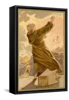 Berthold Schwartz, Legendary Monk and Alchemist-null-Framed Stretched Canvas