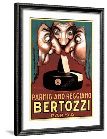 Food Cheese Parmigiano Reggiano Bertozzi  Vintage Poster Repo FREE SHIP in USA 